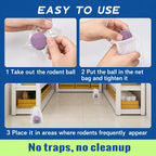 Rodent & Pest Repellent Balls - Peppermint Scent Barrier For Whole Home Insect & Rodent Protection